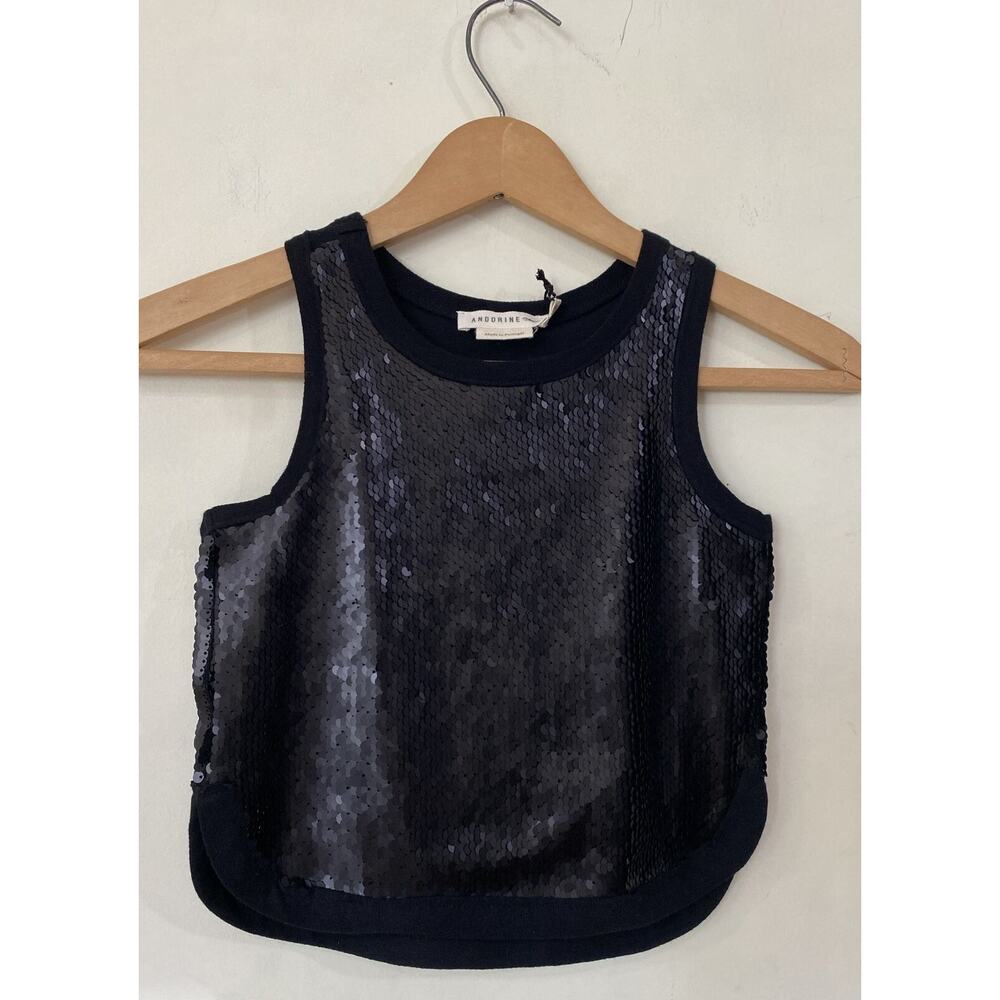 Andorine Kids Sequin Sporty Tank Top Size 6A